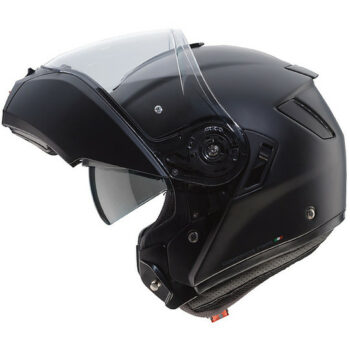 Casco Moto Modulare Caberg LEVO Fibre Composite, Nero Opaco