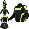 GIACCA MOTO IN TESSUTO A-PRO VIGOROUS FLUO
