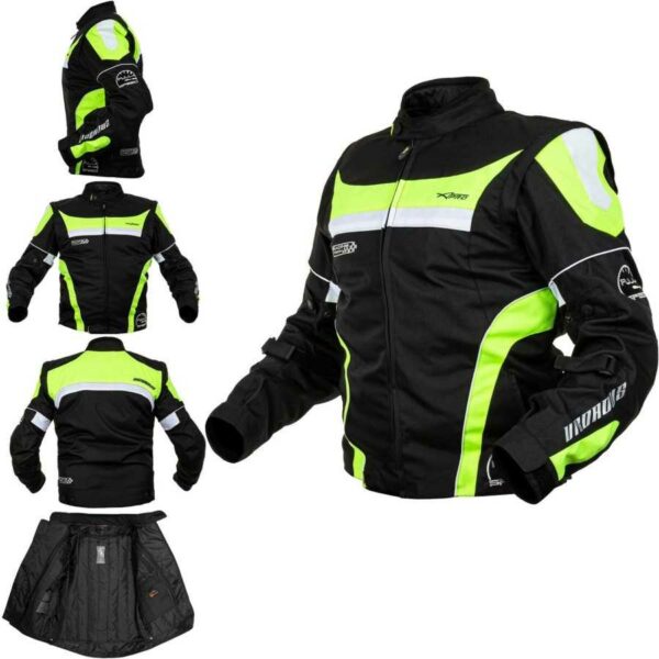 GIACCA MOTO IN TESSUTO A-PRO VIGOROUS FLUO