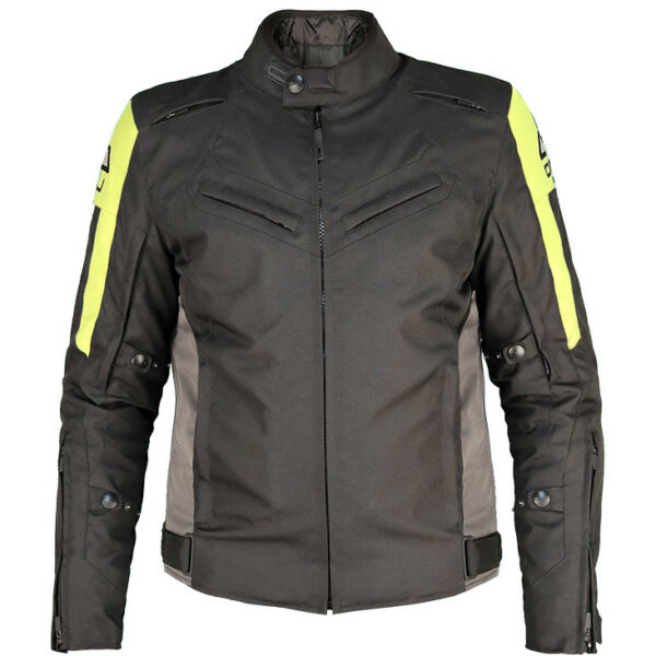 Giacca Moto UOMO OJ MOOD J281 NERO/GIALLO/GREY CLASS AA