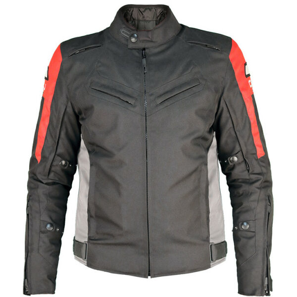 Giacca Moto UOMO OJ MOOD J281 NERO/ROSSO/BIANCO CLASS AA