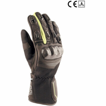 Guanti Moto Estivi Touring OJ G212 RANK Nero Giallo Fluo