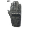 Guanti Moto In Pelle Certificati Oj Atmosfere G196 UK Nero