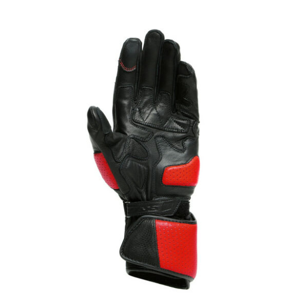 GUANTI MOTO SPORTIVI in PELLE DAINESE IMPETO NERO  ROSSO