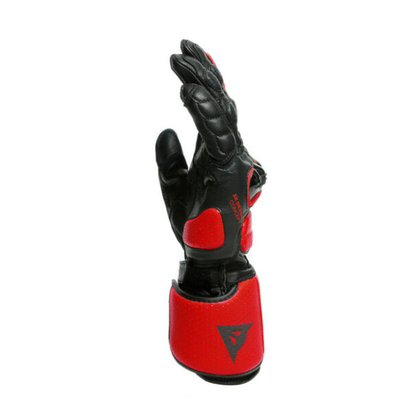 GUANTI MOTO SPORTIVI in PELLE DAINESE IMPETO NERO  ROSSO