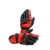 GUANTI MOTO SPORTIVI in PELLE DAINESE IMPETO NERO  ROSSO