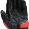GUANTI MOTO SPORTIVI in PELLE DAINESE IMPETO NERO  ROSSO