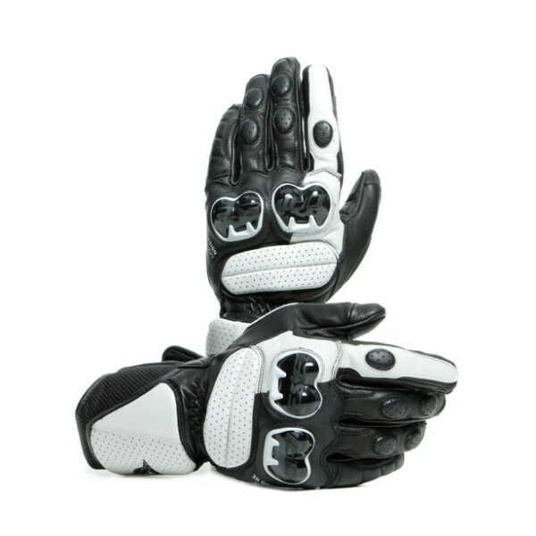 GUANTI MOTO SPORTIVI in PELLE DAINESE IMPETO NERO/BIANCO