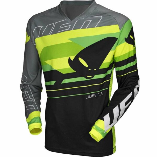 Maglia Moto Cross  Ufo JOINT GEAR Nera Gialla Verde Neon