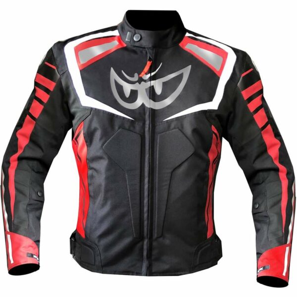 Giubbotto Moto Tecnico Berik 2.0 UOMO NJ-193329  WP Nero  Rosso Bianco