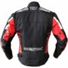Giubbotto Moto Tecnico Berik 2.0 UOMO NJ-193329  WP Nero  Rosso Bianco