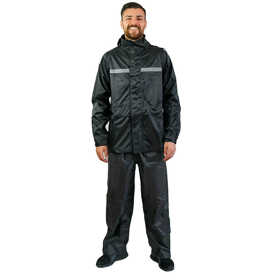 Set Antipioggia Sportivo Giacca e Pantalone Tj Marvin E34 Nero (2pz.)