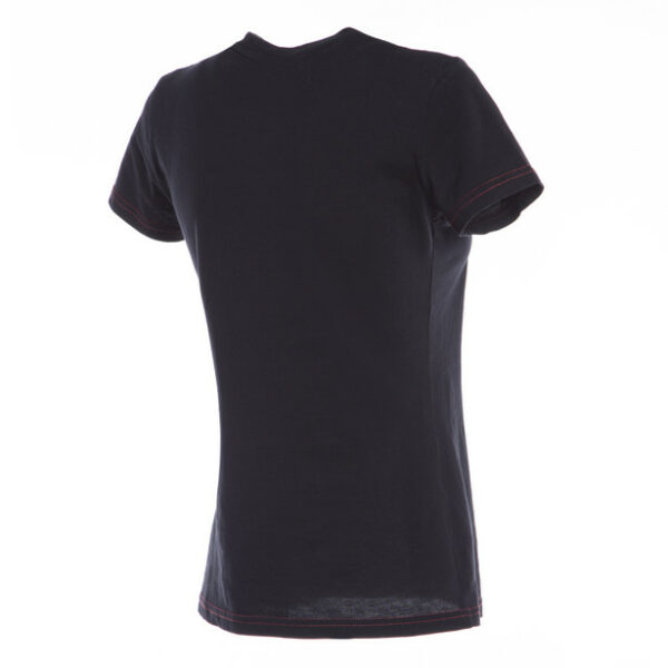 MAGLIA MOTO DONNA DAINESE T-SHIRT 606 NERO/ROSSO