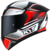 CASCO INTEGRALE MOTO KYT TT-COURSE TOURIST ROSSO FLUO