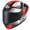 CASCO INTEGRALE MOTO KYT TT-COURSE TOURIST ROSSO FLUO