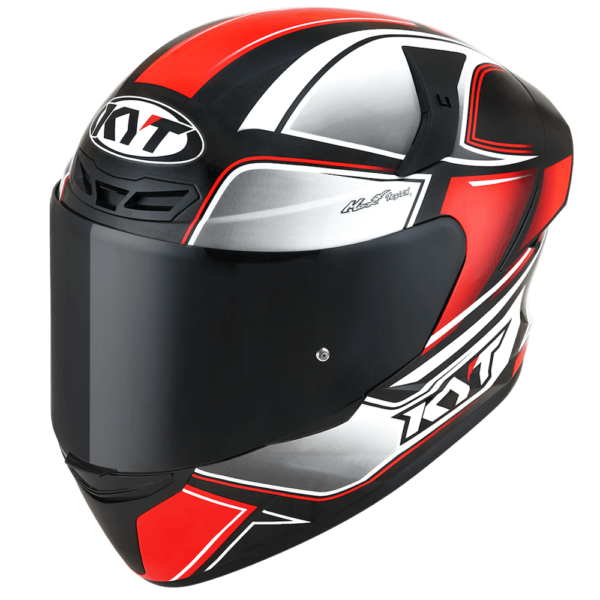 CASCO INTEGRALE MOTO KYT TT-COURSE TOURIST ROSSO FLUO