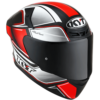 CASCO INTEGRALE MOTO KYT TT-COURSE TOURIST ROSSO FLUO