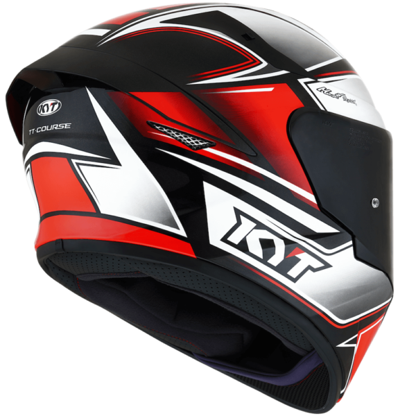 CASCO INTEGRALE MOTO KYT TT-COURSE TOURIST ROSSO FLUO