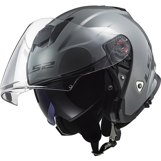 CASCO MOTOJET IN FIBRA  LS2 OF521 INFINITY  NARDO GREY