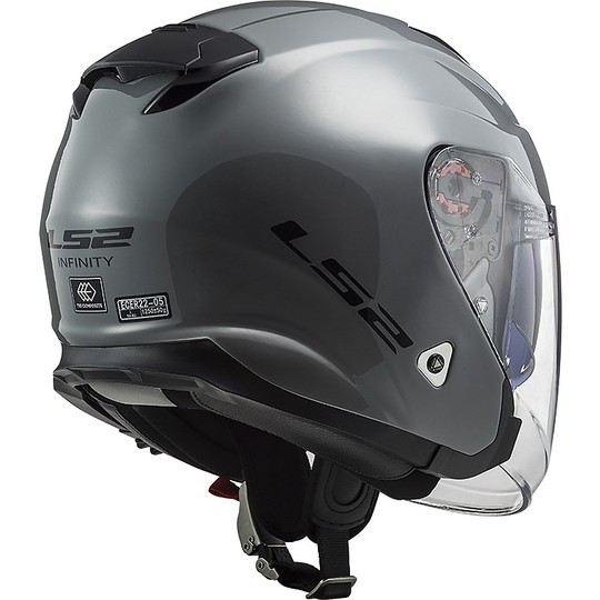 CASCO MOTOJET IN FIBRA  LS2 OF521 INFINITY  NARDO GREY