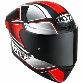 CASCO INTEGRALE MOTO KYT TT-COURSE TOURIST ROSSO FLUO