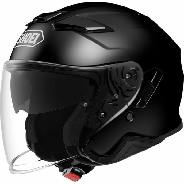 CASCO MOTO JET SHOEI J-CRUISE 2 NERO LUCIDO