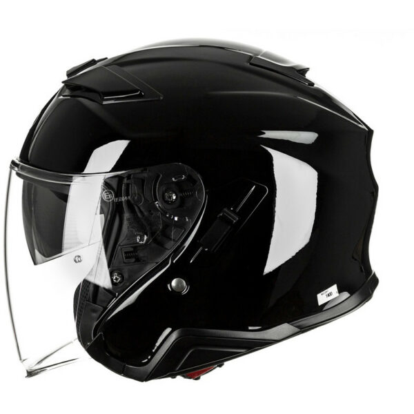 CASCO MOTO JET SHOEI J-CRUISE 2 NERO LUCIDO