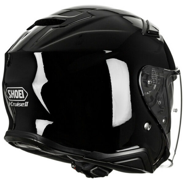 CASCO MOTO JET SHOEI J-CRUISE 2 NERO LUCIDO