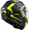 Casco LS2 FF900 VALIANT II REVO con mentoniera ribaltabile Nero opaco Giallo fluo