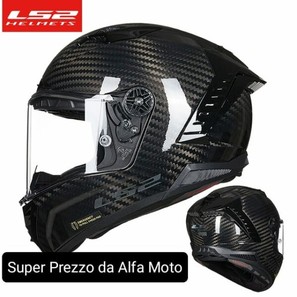 Casco Moto Integrale In Carbonio Ls2 FF805 THUNDER C Solid Carbon