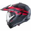 Casco Moto Modulare Omologato P/J Caberg TOURMAX X SARABE Grigio Opaco Nero Rosso