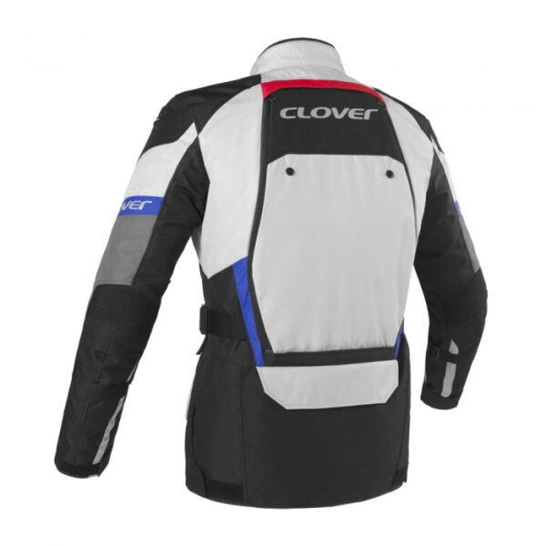 GIACCA MOTO CLOVER DAKAR 2 WP GRIGIO BLU ROSSO