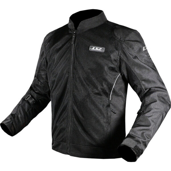 GIACCA MOTO UOMO ESTIVA LS2 AIRY CE TRAFORATA  NERO