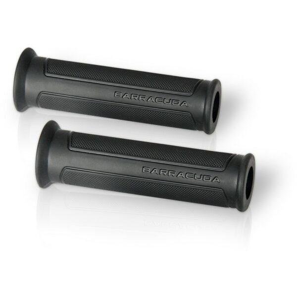 Manopole Moto Universali Barracuda BASIC in Gomma Nero