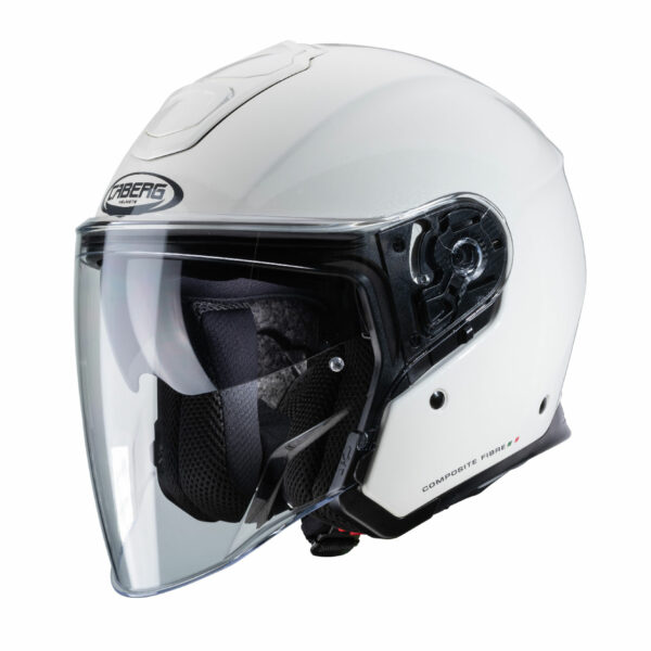 Casco Moto Fibre Composite Caberg Flyon Bianco