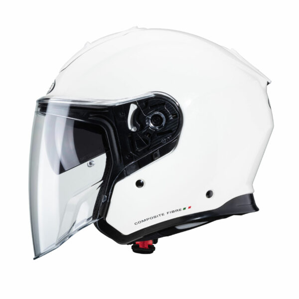 Casco Moto Fibre Composite Caberg Flyon Bianco