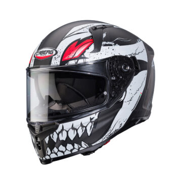 Casco Moto Caberg Avalon X Punk Grigio Bianco Rosso