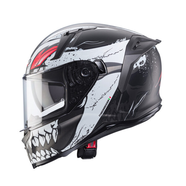 Casco Moto Caberg Avalon X Punk Grigio Bianco Rosso