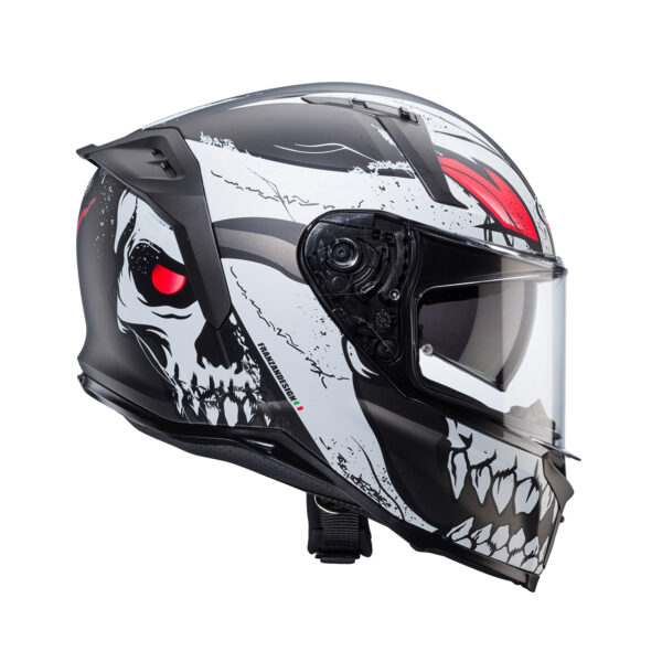 Casco Moto Caberg Avalon X Punk Grigio Bianco Rosso