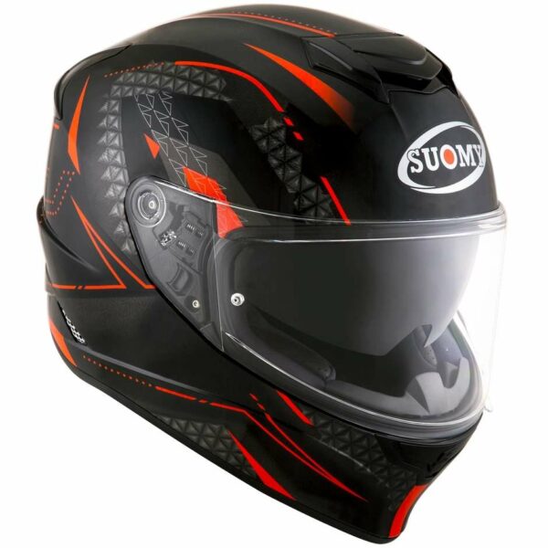 Casco Moto Integrale Suomy STELLAR SHADE Nero Rosso Lucido