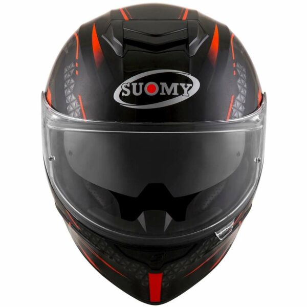 Casco Moto Integrale Suomy STELLAR SHADE Nero Rosso Lucido