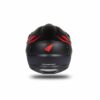 Casco Moto Jet Ufo SHERATAN Nero Rosso Opaco