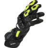 Guanti Moto In Pelle  Sportivi Ls2 SWIFT Nero Giallo Fluo