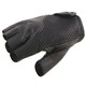GUANTI MOTO MEZZE DITA IN PELLE TRAFORATI OJ G022 FRESH NERO