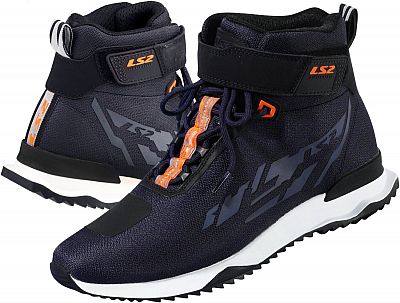 SCARPA MOTO LS2 ACRUX BLU ARANCIONE