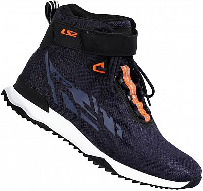 SCARPA MOTO LS2 ACRUX BLU ARANCIONE