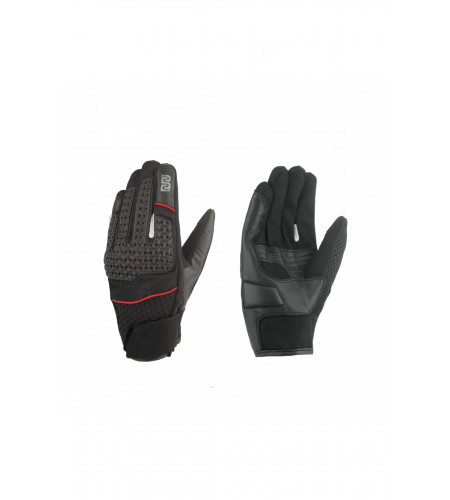 GUANTI MOTO MAD MAN NERO ROSSO ESTIVI OJ G223