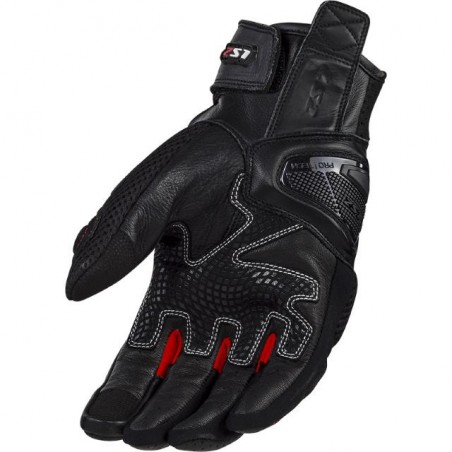 Guanti Moto In Pelle Estivi Ls2 Spark 2 AIR CE Nero Bianco Rosso