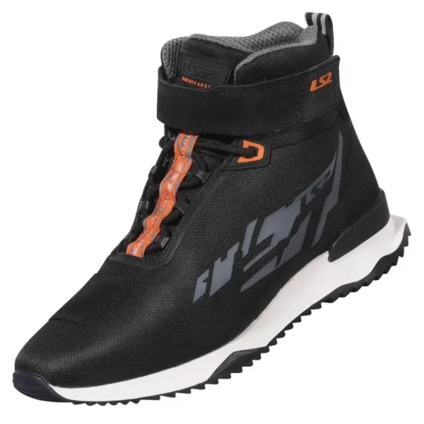 SCARPA MOTO LS2 ACRUX NERO ARANCIONE