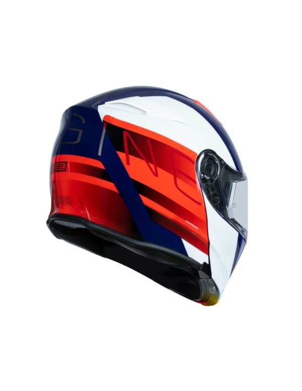 CASCO MODULARE ORIGINE DELTA BLUETOOTH ROW RED WHITE BLUE GLOSS